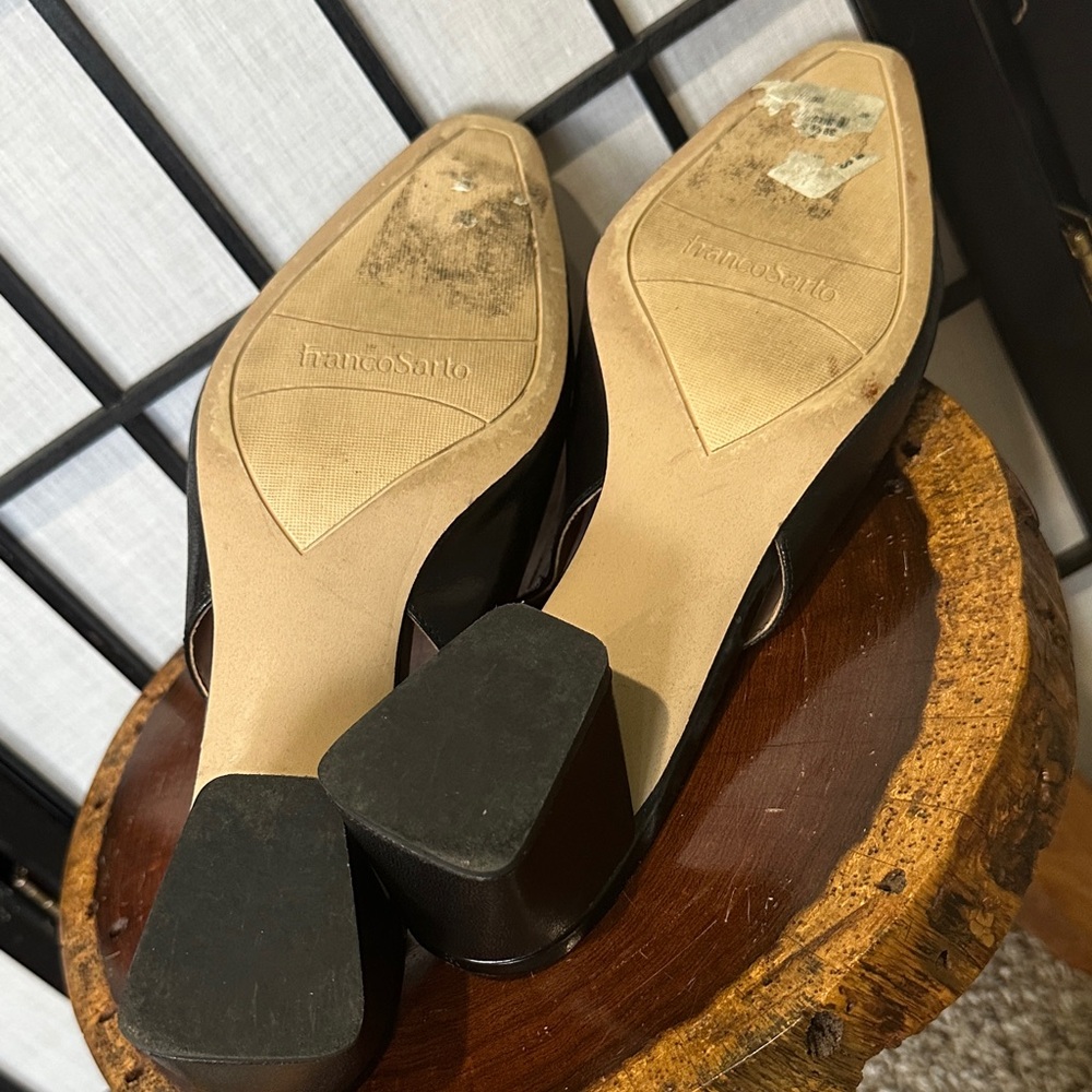 Franco Sarto Black Slingback Heels - Picture 6 of 6